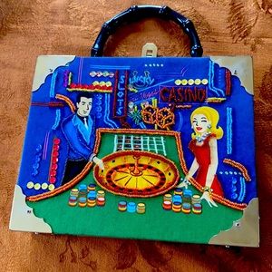 Beautiful beaded cigar box pocketbook